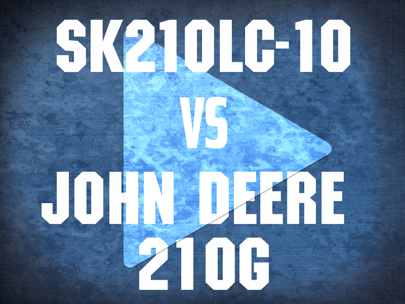 SK210LC -10 VS JOHN DEERE 210G VIDEO