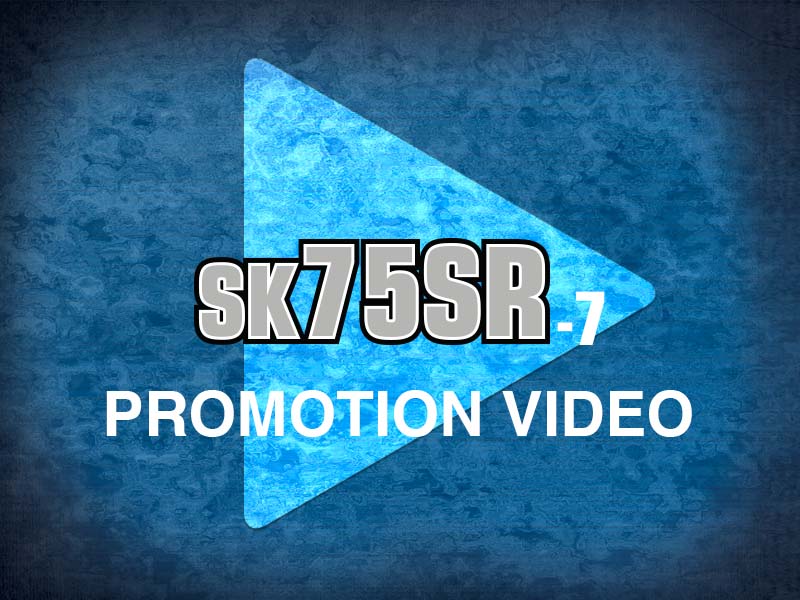Vídeo do modelo SK75SR-7 da América do Norte