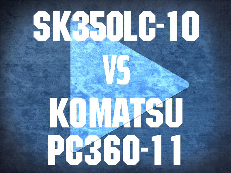 SK350LC-10 VS KOMATSU PC360-11 VIDEO