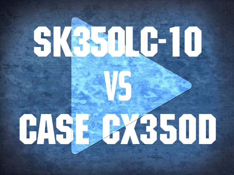 SK350LC-10 VS CASE CX350D VIDEO