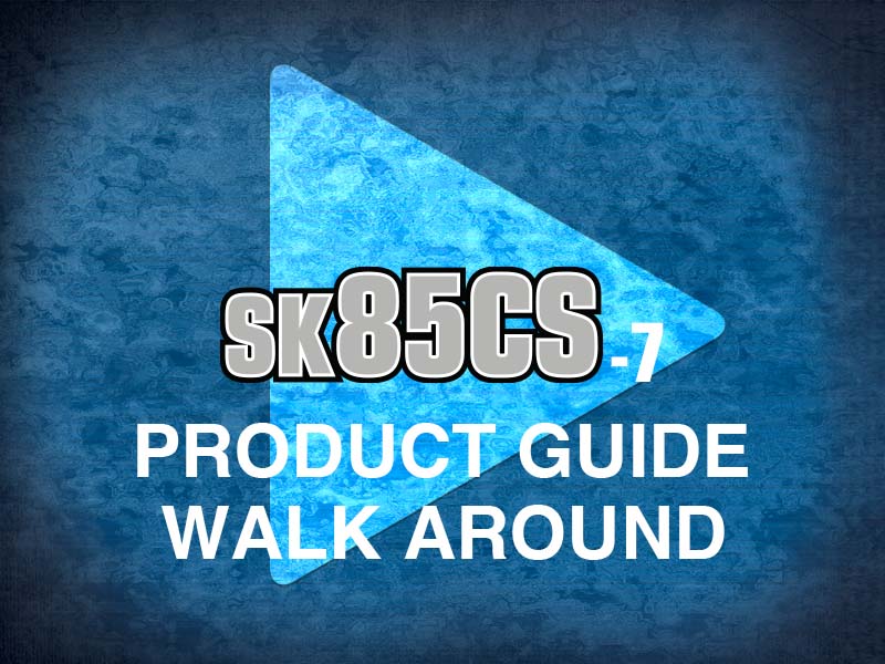 Guia do produto Vídeo de demonstração do modelo SK85CS-7 Offset Boom da América do Norte