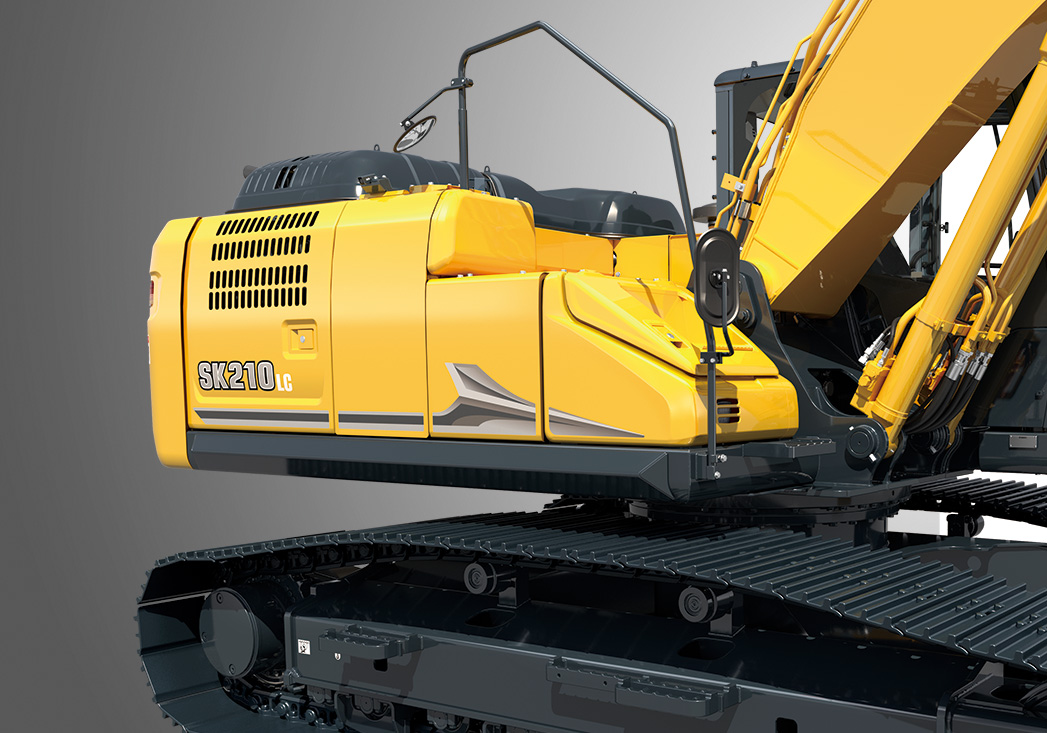 KOBELCO SK210LC-11 Long Reach Right Side View KOBELCO SK210LC-11 Long Reach Right Side View