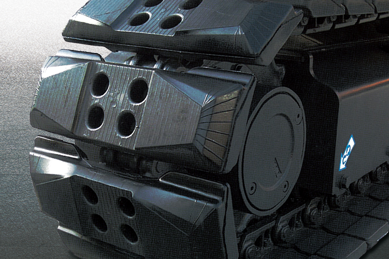 Conventional Excavator SK130LC-11 Bolt On Rubber Inserts Image Conventional Excavator SK130LC-11 Bolt On Rubber Inserts of North America Model